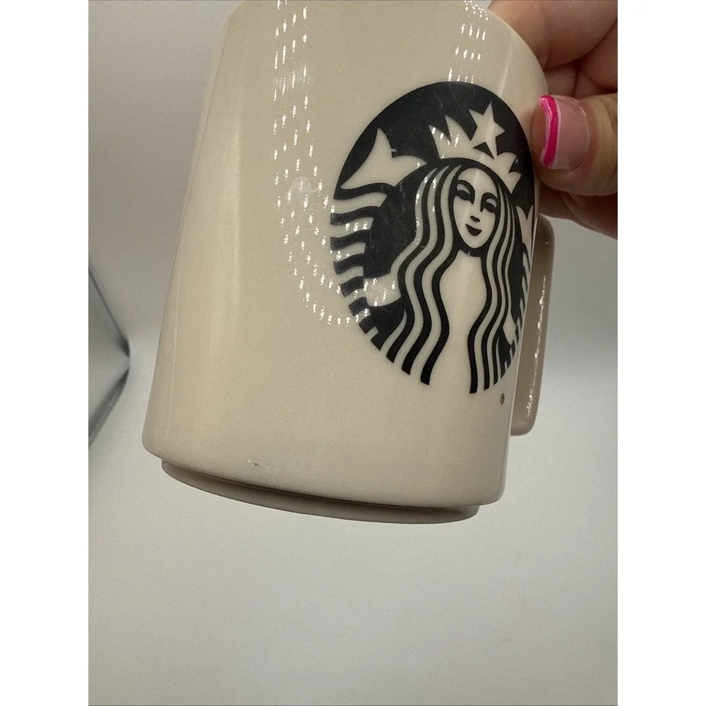 2015 Starbucks Siren Mermaid Logo Coffee Mugs Made In USA 14 oz Square Handle